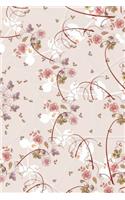 Rose Petal Flower Notebook