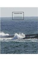 Ocean Waves & Rocks Composition Book