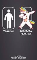 Teacher - Religion Teacher 52 Weeks Pocket Calender