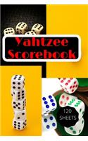 Yahtzee Scorebook: Game Yahtzee, Yahtzee record Score Keeper Book, Yahtzee Scores Sheets, gift for yahtzee players, Size = 8.5 inches x 11 inches