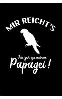 Papageien: Ich geh zu meinem Papagei: Notizbuch / Notizheft für Papageien-Besitzer Papageien-Halter A5 (6x9in) dotted Punktraster