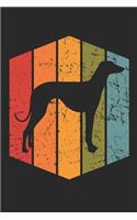 Retro Sloughi Notebook - Gift for Sloughi Lovers and Dog Owners - Vintage Sloughi Diary - Sloughi Writing Journal