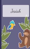 Jesiah: Personalized Notebooks - Sketchbook for Kids with Name Tag - Drawing for Beginners with 110 Dot Grid Pages - 6x9 / A5 size Name Notebook - Perfect a