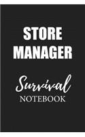Store Manager Survival Notebook: Small Undated Weekly Planner for Work and Personal Everyday Use Habit Tracker Password Logbook Music Review Playlist Diary Journal