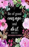 2020 Weekly Planner: Dated Daily and Weekly Planner with Bible Scripture Verse on Beautiful Floral Cover Design - Plan Your Schedule, Tasks, and Prioritized To Do List -