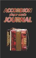 Accordion Player Music Journal