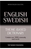 Theme-based dictionary British English-Swedish - 3000 words: (152 British English Collection)