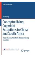 Conceptualizing Copyright Exceptions in China and South Africa: A Developing View from the Developing Countries(6 China-EU Law Series)
