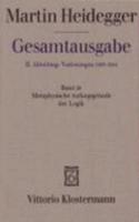 Martin Heidegger, Gesamtausgabe. II. Abteilung