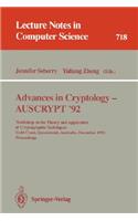 Advances in Cryptology - Auscrypt '92