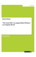The Great War in ausgewählten Werken von Virginia Woolf