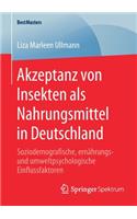 Akzeptanz Von Insekten ALS Nahrungsmittel in Deutschland