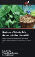 Gestione efficiente delle risorse nutritive disponibili