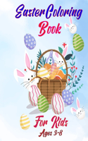 Easter Coloring Book For Kids Ages 3-8