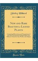 New and Rare Beautiful-Leaved Plants: Containing Illustrations and Descriptions of the Most Ornamental-Foliaged Plants Not Hitherto Noticed in Any Work on the Subject (Classic Reprint): Containing Illustrations and Descriptions of the Most Ornamental-Foliaged Plants Not Hitherto Noticed in Any Work on the Subject (Classic Reprint)