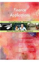 Finance Applications A Complete Guide - 2019 Edition