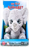 Animal Club Alphabet Board Book with Elephant Plush
