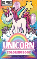 Unicorn Coloring Book, 100 Pages