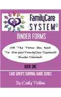 FamilyCare System Binder Forms