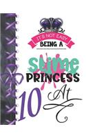 It's Not Easy Being A Slime Princess At 10: Oozy Large A4 College Ruled Composition Writing Notebook For Girls