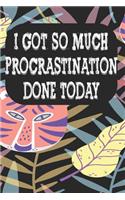 I Got So Much Procrastination Done Today