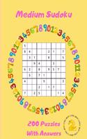 Medium Sudoku - 200 Puzzles With Answers