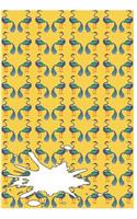 Notebook: Cute Peacock Composition Notebook/Journal for Adult/Children Animal Lovers to Writing (6x9 Inch.) College Ruled Lined Paper 120 Blank Pages (BLUE&YE