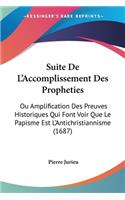 Suite De L'Accomplissement Des Propheties