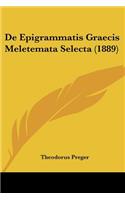 de Epigrammatis Graecis Meletemata Selecta (1889)