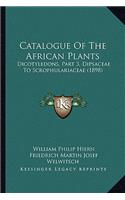 Catalogue Of The African Plants