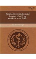 Radar Data Assimilation and Forecasts of Evolving Nonlinear Wave Fields