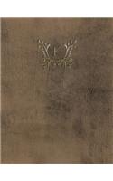 Monogram "K" Grid Sketchbook: (11 Monogram Buffalo 150 Grid-Sketch)