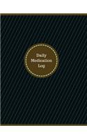 Daily Medication Log (Logbook, Journal - 126 pages, 8.5 x 11 inches)
