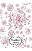 Flora Pattern Notebook: Notebook Journal Diary: 1