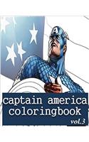 Captain America Coloring Book: 3