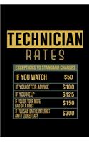 Technician rates