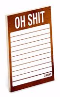 Knock Knock Oh Shit Metallic Sticky Notes