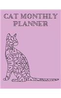 Cat Monthly Planner: 2020 Calendar and To Do List Tracker 8.5 x 11 90 pages