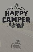 Happy Camper I Taschenkalender & Terminplaner 2020: Wochenplaner, Organizer & Kalendarium als Geschenkidee mit einer Woche auf zwei Seiten I Monatsübersicht I Jahresübersicht I Sprüche I ca. DIN A5