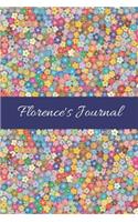Florence's Journal: Cute Personalized Name College-Ruled Notebook for Girls & Women - Blank Lined Gift Journal/Diary for Writing & Note Taking