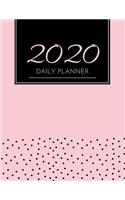 2020 Daily Planner: 1 Jan 2020 - 31 Dec 2020 - Daily & Monthly Calendar (Priorities, Goals List) - Appointment Plan Organizer Logbook & Agenda Schedule