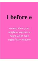 i before e