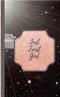 Just Trust God- Rays Street: Blank Journal/Folio Insert/Travelers Notebook Inserts/Diary/Unruled Journal