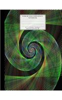 Wide Ruled Composition Notebook 8.5x 11. 120 Pages: Swirl Pattern Design Theme.