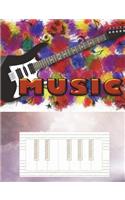 Music Club Notebook (17): Music Club Notebook; Music Club Journal; Music Club Log Book; Music Club Composition Book: Wide Ruled Lined; 135 sheets/270 pages (7.44 x 9.69") Cre