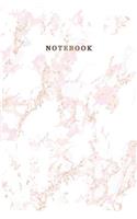 Notebook: Marble + Gold College Ruled Small Journal - 110 Page Blank Medium Lined Composition Book Workbook for Jotting Doodling Journaling Writing Notes for 