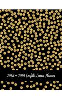 2018-2019 Confetti Lesson Planner: Best Daily, Weekly and Monthly Lesson Planner Record Book Academic Year Lesson Plan for Productivity, Time Management