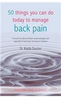 50 Things You Can Do Today to Manage Back Pain