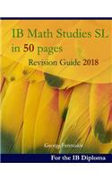 Ib Math Studies SL in 50 Pages