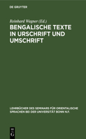 Bengalische Texte in Urschrift Und Umschrift